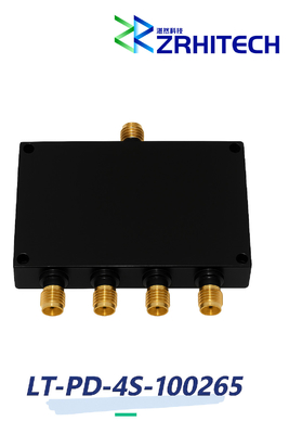 10 to 26.5 GHz 20 Watt LT-PD Series 4-Way Power Divider