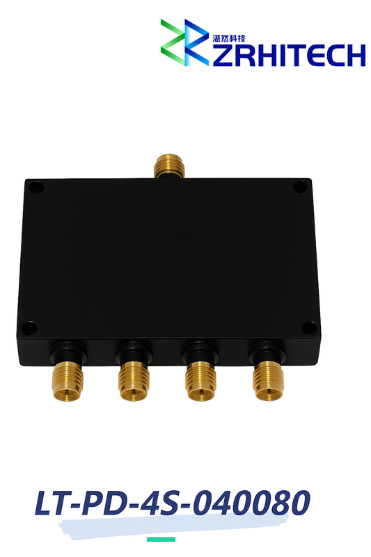 4.0 to 8.0 GHz 20 Watt LT-PD Series 4-Way Power Divider