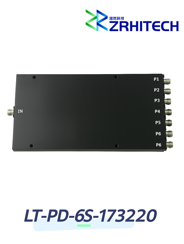17.3 to 22 GHz 20 Watt LT-PD Series 6-Way Power Divider