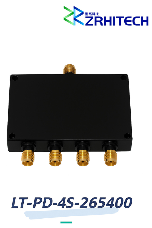 26.5 to 40 GHz 20 Watt LT-PD Series 4-Way Power Divider
