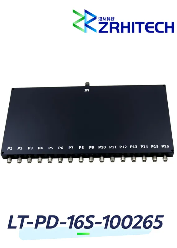 10 to 26.5 GHz 20 Watt LT-PD Series 16-Way Power Divider 