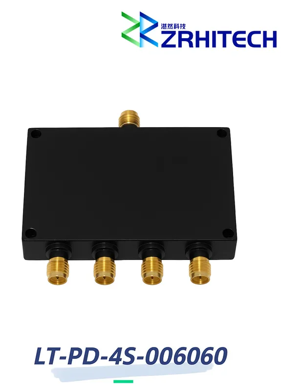 0.6 to 6 GHz 20 Watt LT-PD Series 4-Way Power Divider 