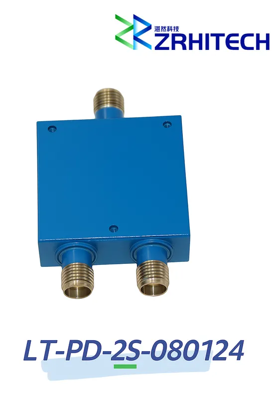 8.0 to 12.4 GHz 20 Watt LT-PD Series 2-Way Power Divider 