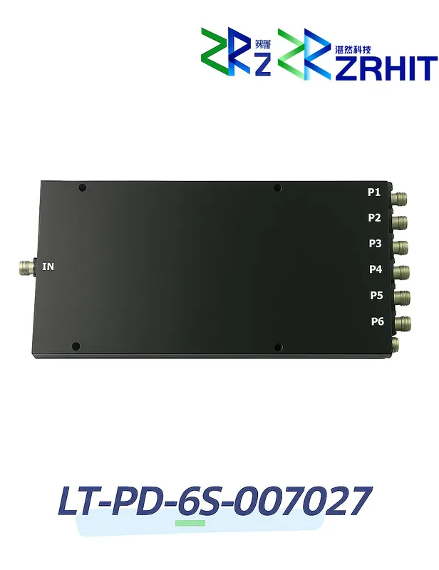 0.7 to 2.7 GHz 10 Watt LT-PD Series 6-Way Power Divider 