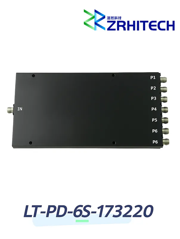 17.3 to 22 GHz 20 Watt LT-PD Series 6-Way Power Divider 