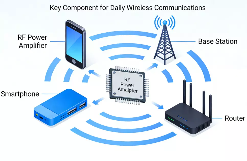 RF Power Amplifiers for Wireless Communications in Modern Networks: Types, Uses, and Factors