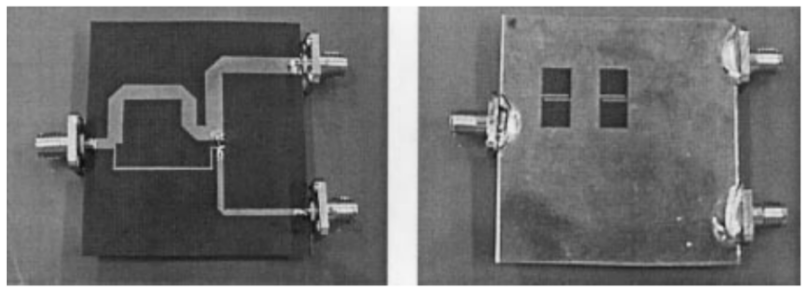 A miniaturized power divider with a DBG slow-wave structure