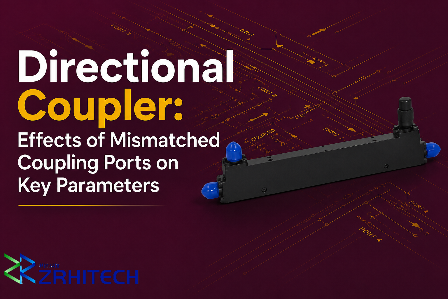 Directional Coupler: Effects of Mismatched Coupling Ports on Key Parameters