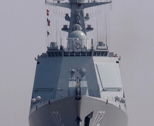 The ship's bridge equipped with our domestically developed phased array radar